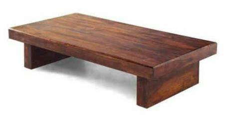 Rustic Natural Coffee Table, Brown
