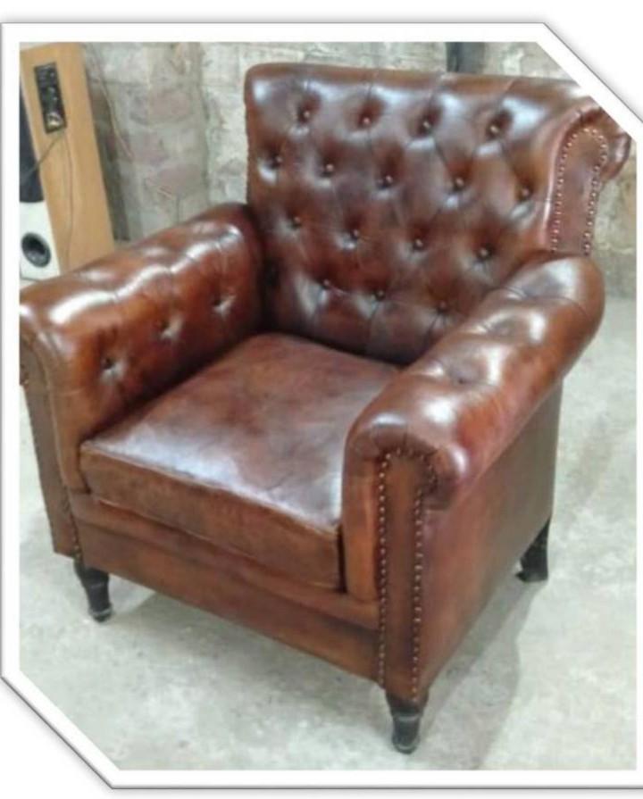 single seater leather sofa